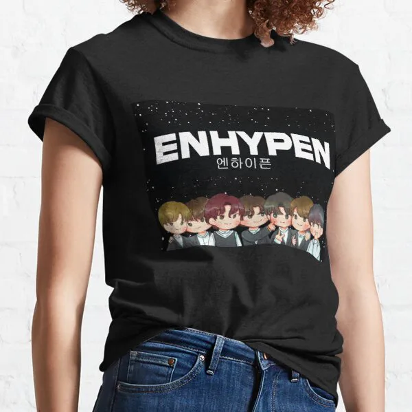 Enhypen T-Shirts - Korean Design ENHYPEN Classic T-Shirt RB3107