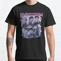 Enhypen T-Shirts - Enhypen OT7 Design Classic T-Shirt RB3107