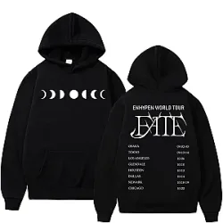 Enhypen Hoodie – Kpop ENHYPEN Band Fate World Tour Print Hoodie