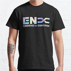 Enhypen T-Shirts - ENGENE Logo Merch Classic T-Shirt RB3107