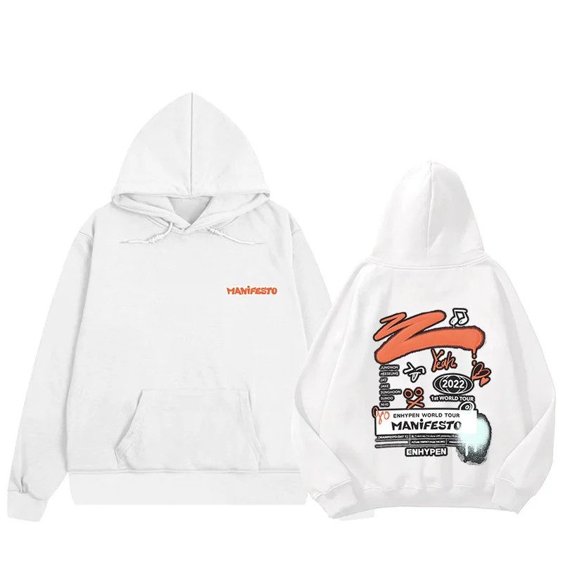 新品未使用 ENHYPEN フーディー　L MANIFESTO　公式　グッズ Enhypen Hoodies - World Tour MANIFESTO Official Hoodie | Enhypen