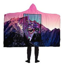 Evangelion Hooded Blankets - EVA 01 Japan Hooded Blanket EVA Merch