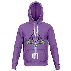 Evangelion Hoodies - Face Unit-01 Hoodie EVA Merch