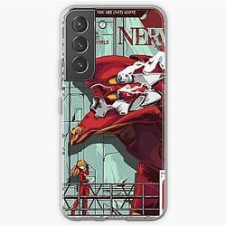 Evangelion Phone Cases - Evangelion Unit 2 Artwork Samsung Galaxy Phone Case