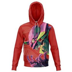 Evangelion Unit-01 3D Hoodie EVA Merch