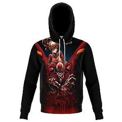 Evangelion Asuka Unit-02 3D Hoodie EVA Merch