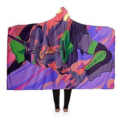 Evangelion Hooded Blankets - EVA 01 Test Hooded Blanket EVA Merch