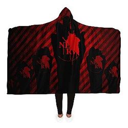 Evangelion Hooded Blankets - NERV Hooded Blanket EVA Merch