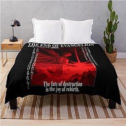 Evangelion Blankets - The Fate Of Destruction Throw Blanket
