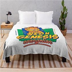 Evangelion Blankets - Evangelions Garfields Throw Blanket