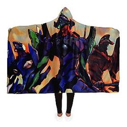 Evangelion Hooded Blankets - Hooded Blanket New E102 EVA Merch