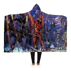 Evangelion Hooded Blankets - Hooded Blanket New E101 EVA Merch