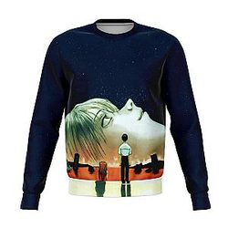Evangelion Sweatshirts - Face Rei Ayanami Sweatshirt EVA Merch