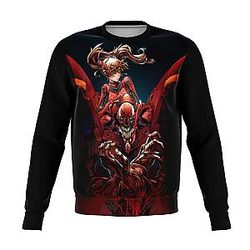 Evangelion Sweatshirts - Asuka Unit-02 3D Sweatshirt EVA Merch