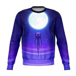 Evangelion Sweatshirts - Angel Moon Night 3D Sweatshirt EVA Merch