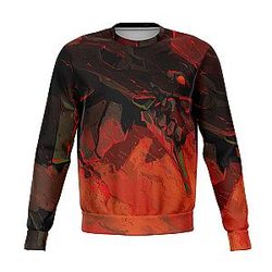 Evangelion Sweatshirts - Red Black 3D Sweatshirt EVA Merch