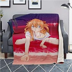 Evangelion Blankets - Evangelion Microfleece Blanket #02 EVA Merch