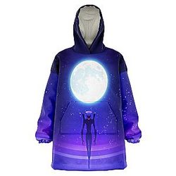 Evangelion Snug Hoodies - Angel Moon Night 3D Snug Hoodie EVA Merch