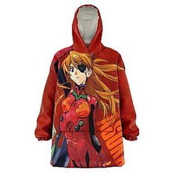 Evangelion New Asuka Political Snug Hoodie EVA Merch