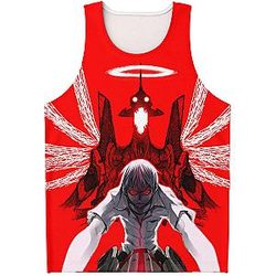 Evangelion Tank Tops - Kaworu Nagisa Crazy Tank Top EVA Merch