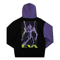 Evangelion Hoodies - Evangelion EVA Purple Black Pullover Hoodie