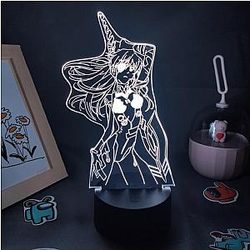 Evangelion 3D Lamps - Asuka Dance Figure RGB LED EVA Merch