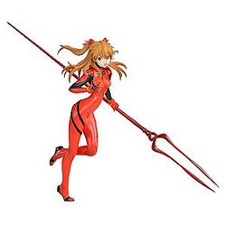 Evangelion Figures - 30cm Original EVA Asuka with Lance of Longinus Collectible Figurine EVA Merch