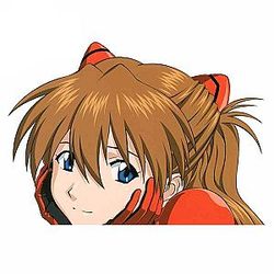 Evangelion Stikers - 13cm x 9.1cm Asuka Vinyl Car Sticker Waterproof EVA Merch