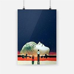 Evangelion Posters - Evangelion Face Rei Ayanami Canvas Wall Art EVA Merch