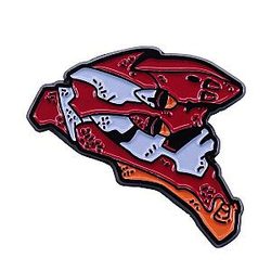 Evangelion Stikers - EVA Unit-02 ENAMEL PIN mecha head EVA Merch