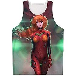 Evangelion Tank Tops - Asuka Political 3D Tank Top EVA Merch