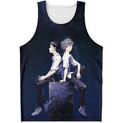 Evangelion Tank Tops - Shinji Ikari And Nagisa Kaworu Tank Top EVA Merch