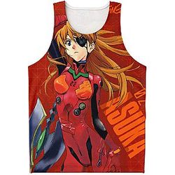 Evangelion Tank Tops - Lady Asuka Political Tank Top EVA Merch