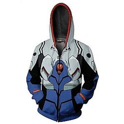 Evangelion Zipped Hoodies - Unit-01 Zipper Hoodie EVA Merch