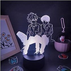 Evangelion 3D Lamps - Kaworu Nagisa &amp; Shinji Ikari Figure RGB LED EVA Merch