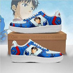 Evangelion Shoes - Shinji Ikari Air Force Sneakers Shoes