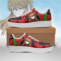 Evangelion Shoes - Asuka Langley Shikinami Air Force Sneakers Shoes