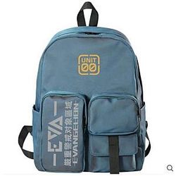 Evangelion Backpacks - Unit-00 Blue School Backpack Merch