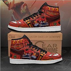 Evangelion Shoes - Unit-02 Jordan Sneakers  Shoes