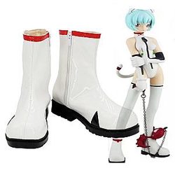 Evangelion Cosplay - Rei Ayanami Cosplay Boots White Leather Shoes