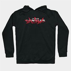Evangelion Hoodies - GAINAX Minimalistic Shirt Hoodie