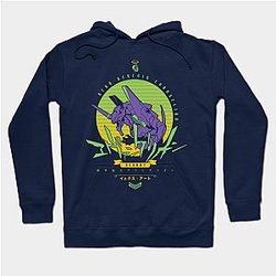 Evangelion Hoodies - 022 Evangelion Vintage Hoodie