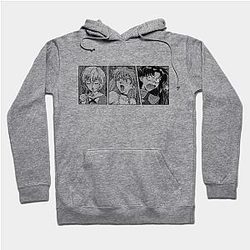 Evangelion Hoodies - Rei, Asuka and Misato Hoodie
