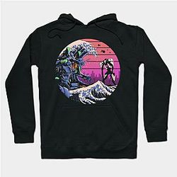 Evangelion Hoodies - Retro Wave EVA Hoodie