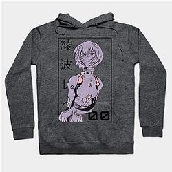 Evangelion Hoodies - Rei Ayanami Evangelion Manga v2 Hoodie