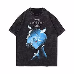 Evangelion T-shirt – Washed Retro Print