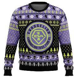 Evangelion Eva-01 Neon Genesis  Ugly Christmas Sweater