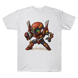 Chibi Red Mecha Warrior TTPM0904 Evangelion T-Shirts
