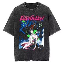 Iconic Scene PTTT3006 Washed  Evangelion T-Shirts