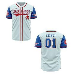 Shinji Ikari Pilot PTTT2808  Evangelion Baseball Jersey